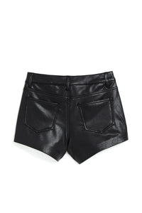 TWEEN HIGH RISE PLEATHER SHORT
