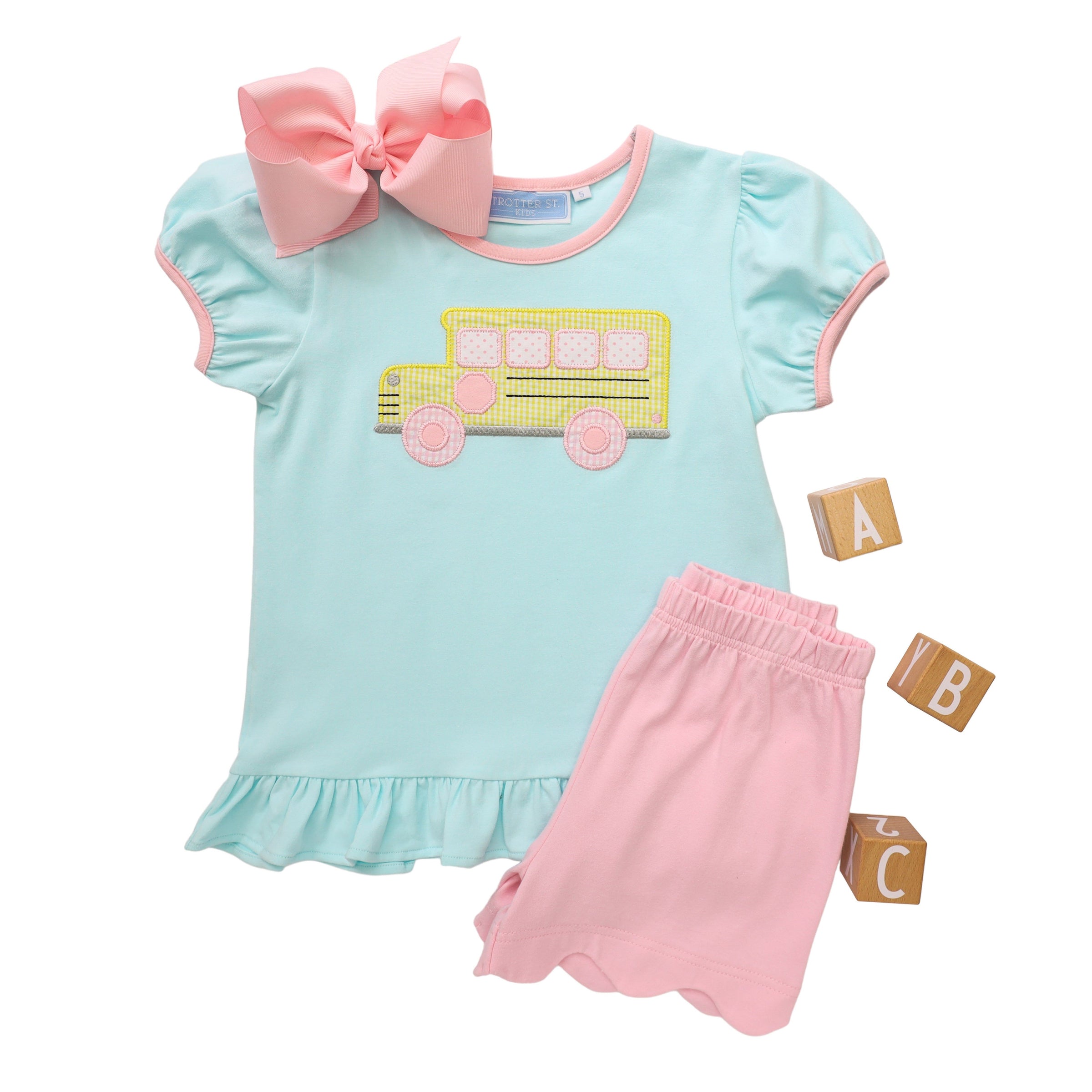BUS RUFFLE SHORT SET