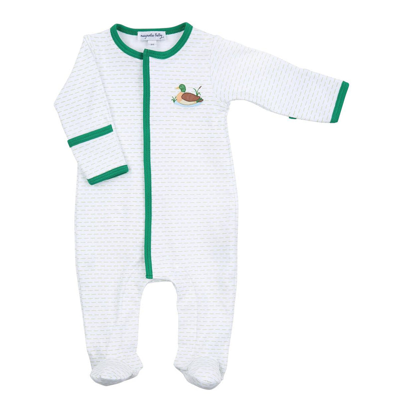 MAJESTIC MALLARD EMBROIDERED FOOTIE