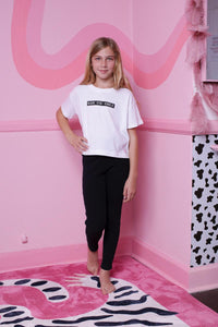 TWEEN MADE YOU SMILE EMBROIDERY GRAPHIC TEE