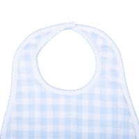BABY CHECKS BIB - BLUE