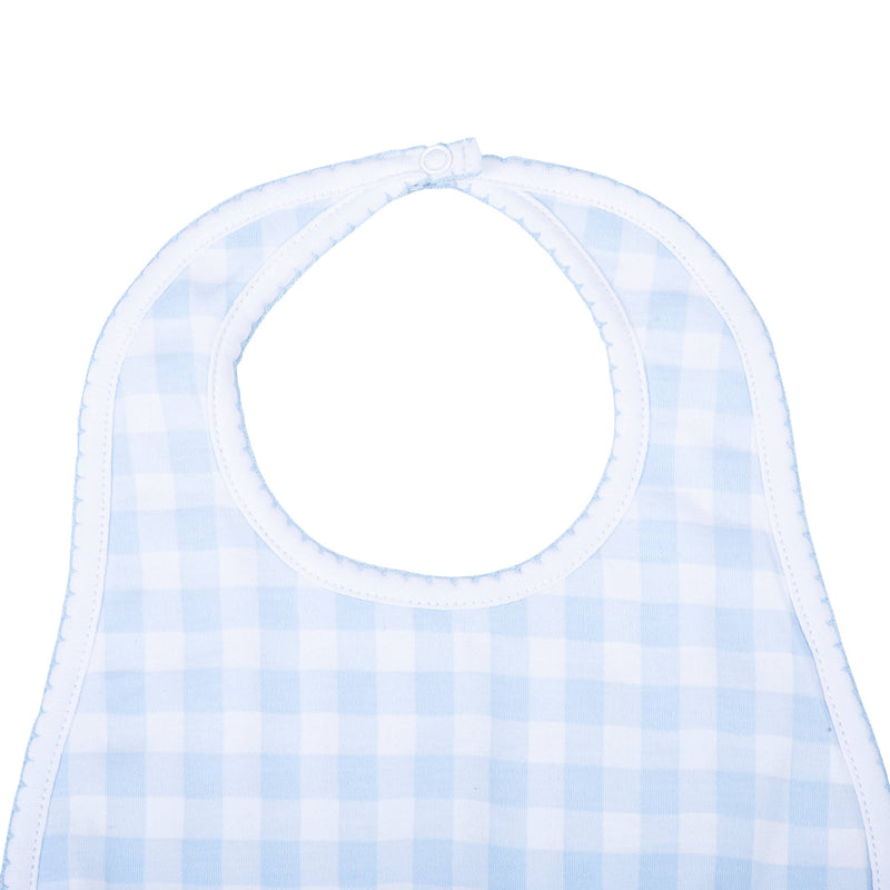 BABY CHECKS BIB - BLUE