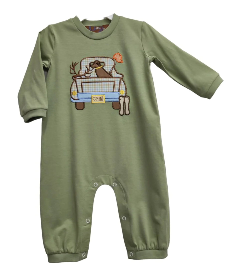 GONE HUNTING BOYS ROMPER