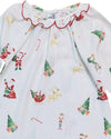 SANTA SLEIGH PRINT GOWN