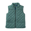 BOYS QUILTED VEST - SMOKE PINE GREEN