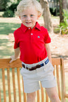 HENRY SHORT SLEEVE POLO - RED