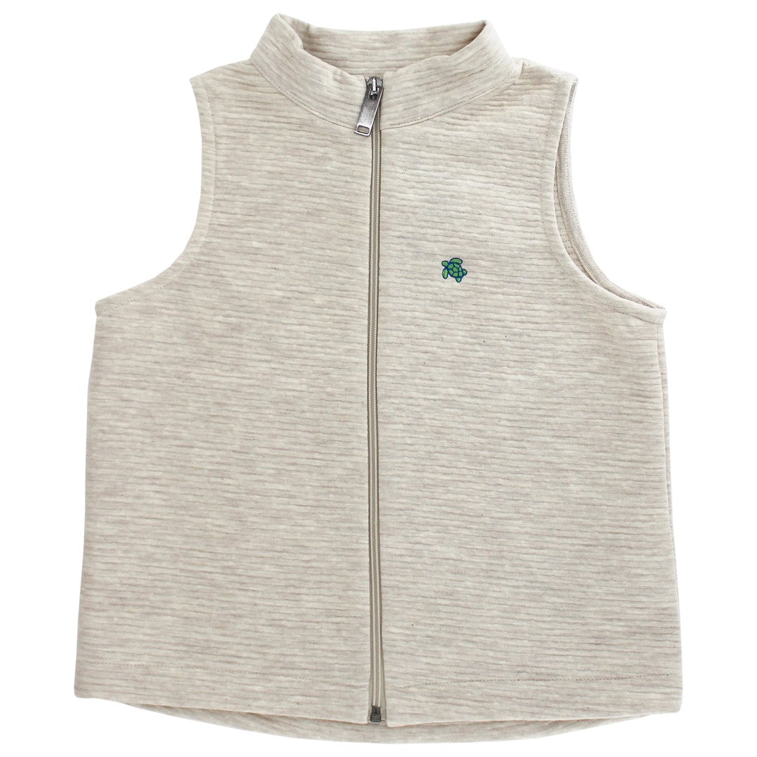 BRIGGS HEATHERED OATMEAL VEST