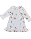 SANTA SLEIGH PRINT GOWN