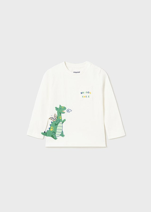 BOYS DRAGON GRAPHIC POCKET TEE