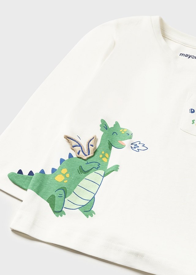 BOYS DRAGON GRAPHIC POCKET TEE