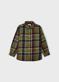 BOYS FALL PLAID BUTTON DOWN