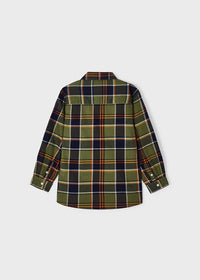 BOYS FALL PLAID BUTTON DOWN