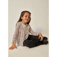 GIRLS HEARTS ALL OVER PRINTED BLOUSE