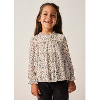 GIRLS HEARTS ALL OVER PRINTED BLOUSE