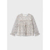 GIRLS HEARTS ALL OVER PRINTED BLOUSE