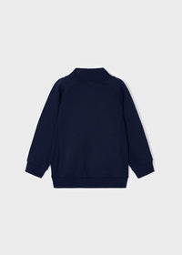 BOYS NAVY HALF ZIP PULL OVER