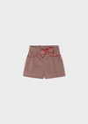 GIRLS CHECKED SKORT