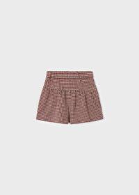 GIRLS CHECKED SKORT