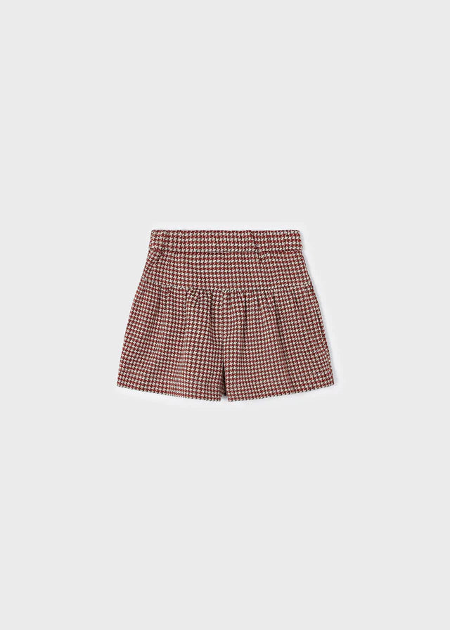 GIRLS CHECKED SKORT