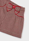 GIRLS CHECKED SKORT