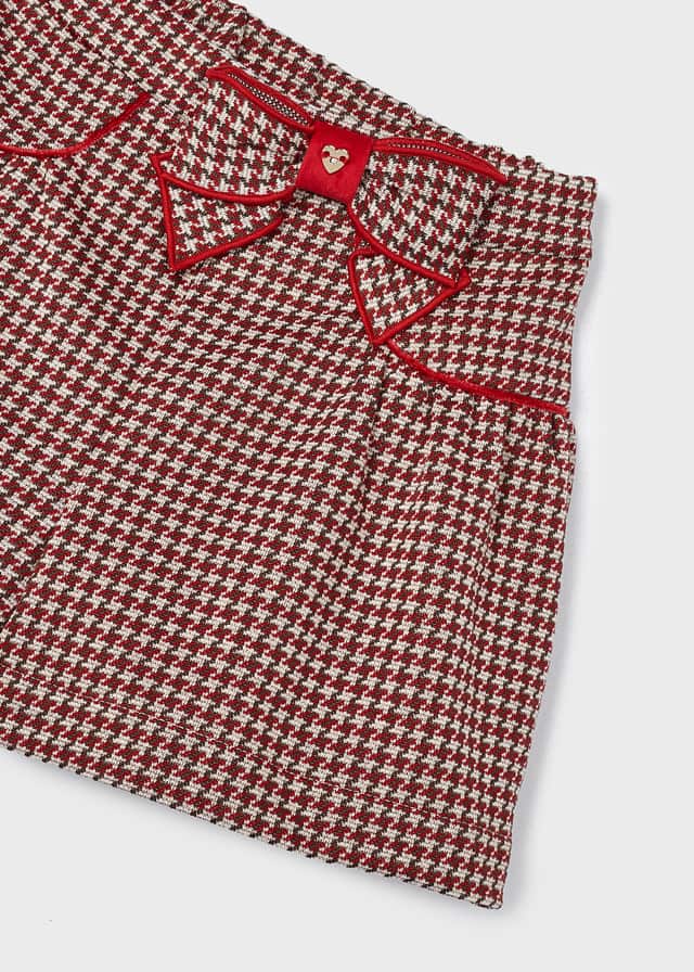 GIRLS CHECKED SKORT