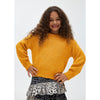 TWEEN MUSTARD SEQUIN SWEATER