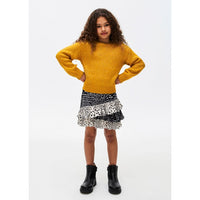 TWEEN MUSTARD SEQUIN SWEATER