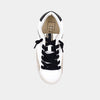 RUBY BLACK AND WHITE  KIDS SNEAKER
