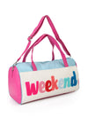 WEEKEND EMBROIDERED DUFFLE BAG