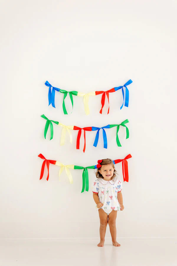 CINDY LOU BUBBLE - PIMA RIBBON REMINDER/WORTH AVE WHITE/RICHMOND RED