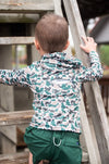 KID'S PRO PERFORMANCE HOODIE T-SHIRT IN  BREAK POINT CAMO WITH SWORDFISH