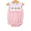 PUPPY TRIO EMBROIDERED GIRL RUFFLE BUBBLE