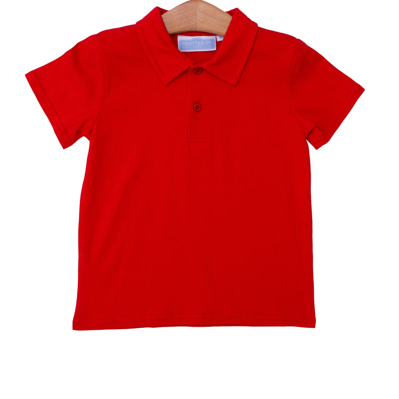 BOYS RED POLO