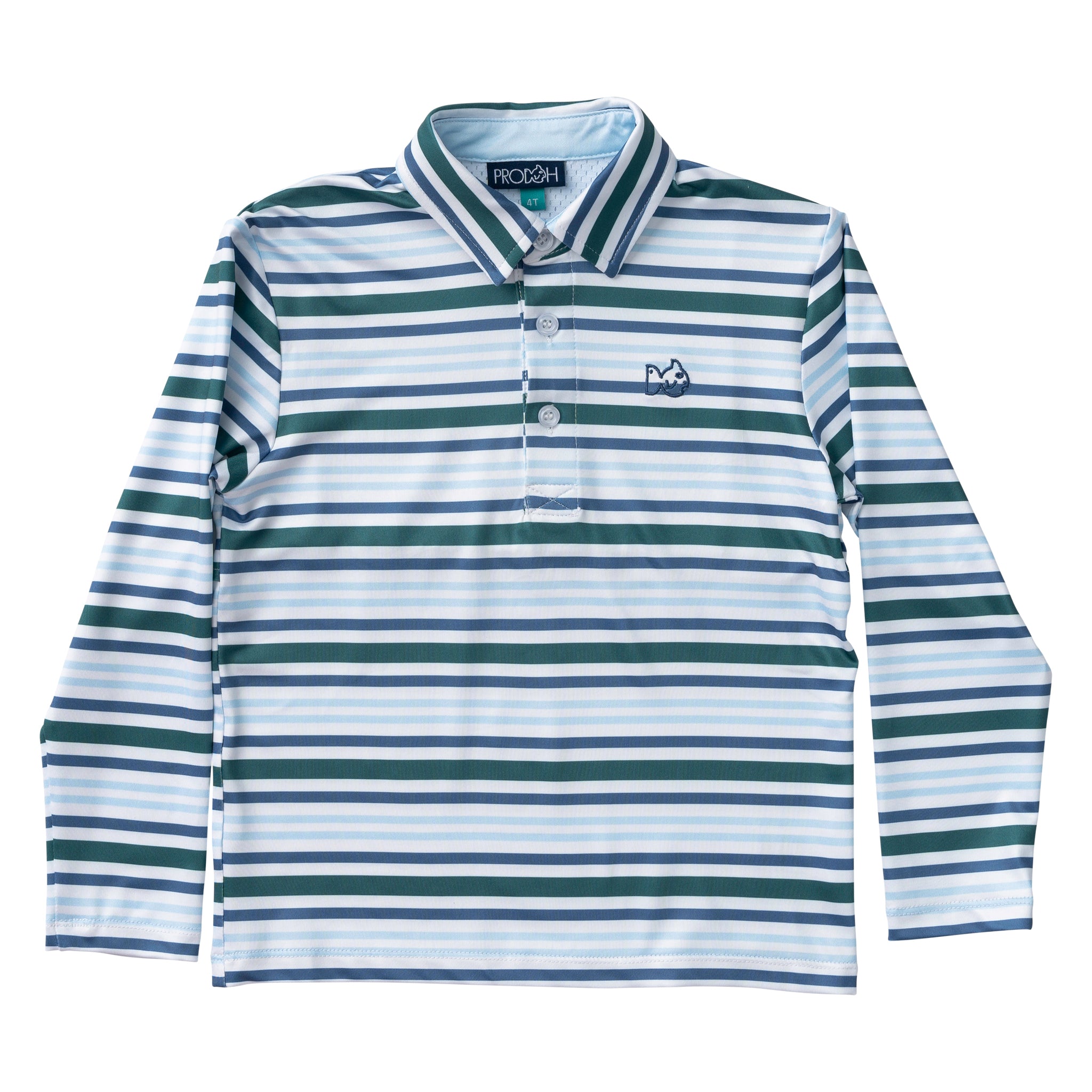 PRO PERFORMANCE POLO IN BLUE SPRUCE STRIPE