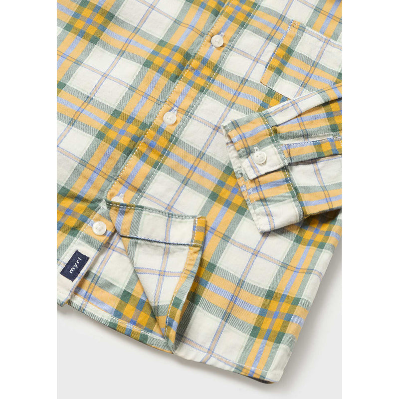 YELLOW PLAID BUTTON DOWN