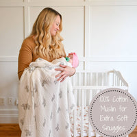 BABY ELEPHANT BABY MUSLIN SWADDLE BLANKET