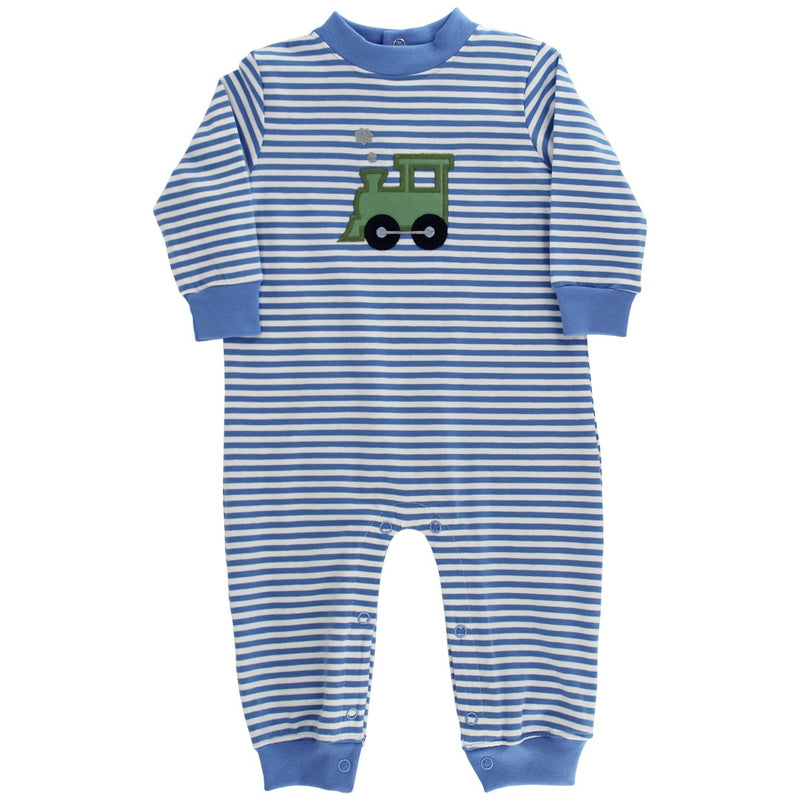 LITTLE LOCOMOTIVE KNIT ROMPER