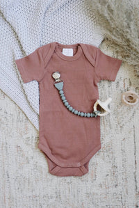 SUCCULENT BEADED SWEETIE STRAP SILICONE ONE-PIECE PACIFIER CLIP