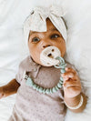 TOAST SWEETIE STRAP SILICONE ONE-PIECE PACIFIER CLIP