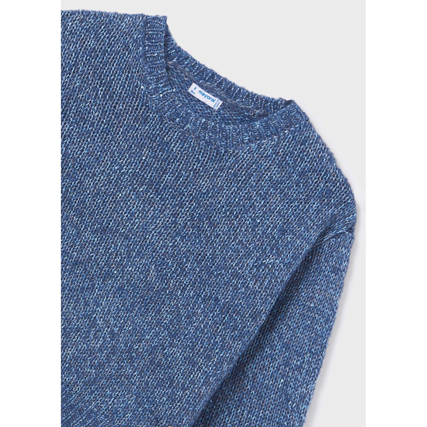 TWEEN BLUE SEQUIN SWEATER