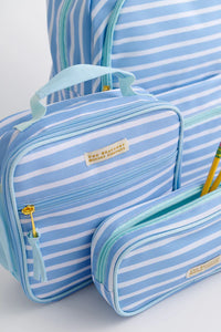 LEIGHTON LUNCH BOX SARASOTA SKY STRIPE WITH SEA ISLAND SEAFOAM
