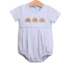 PUPPY TRIO EMBROIDERED BOY BUBBLE