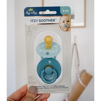 HARBOR + COAST ITZY SOOTHER NATURAL RUBBER PACIFIER SET (2-PACK) 6-18M