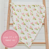 TULIP GARDEN BABY MUSLIN SWADDLE BLANKET