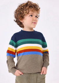 BOYS FALL STRIPED SWEATER