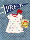 POLLY PLAY DRESS RIBBON REMINDER/RICHMOND RED