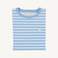 CARTER CREWNECK SARASOTA SKY STRIPE/WORTH AVE WHITE