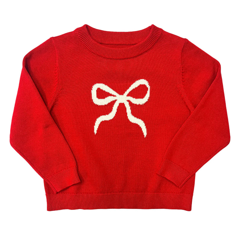 RED BOW SWEATER