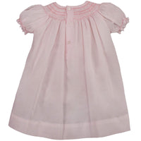 PINK BISHOP SMOCKED DAYGOWN WITH PEARLS
