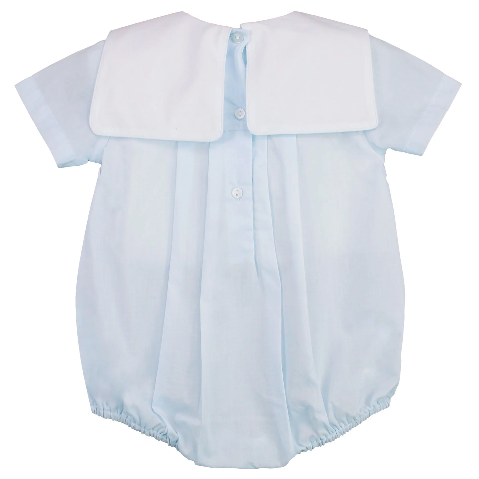 BABY BOY EMBROIDERED TRAIN BUBBLE